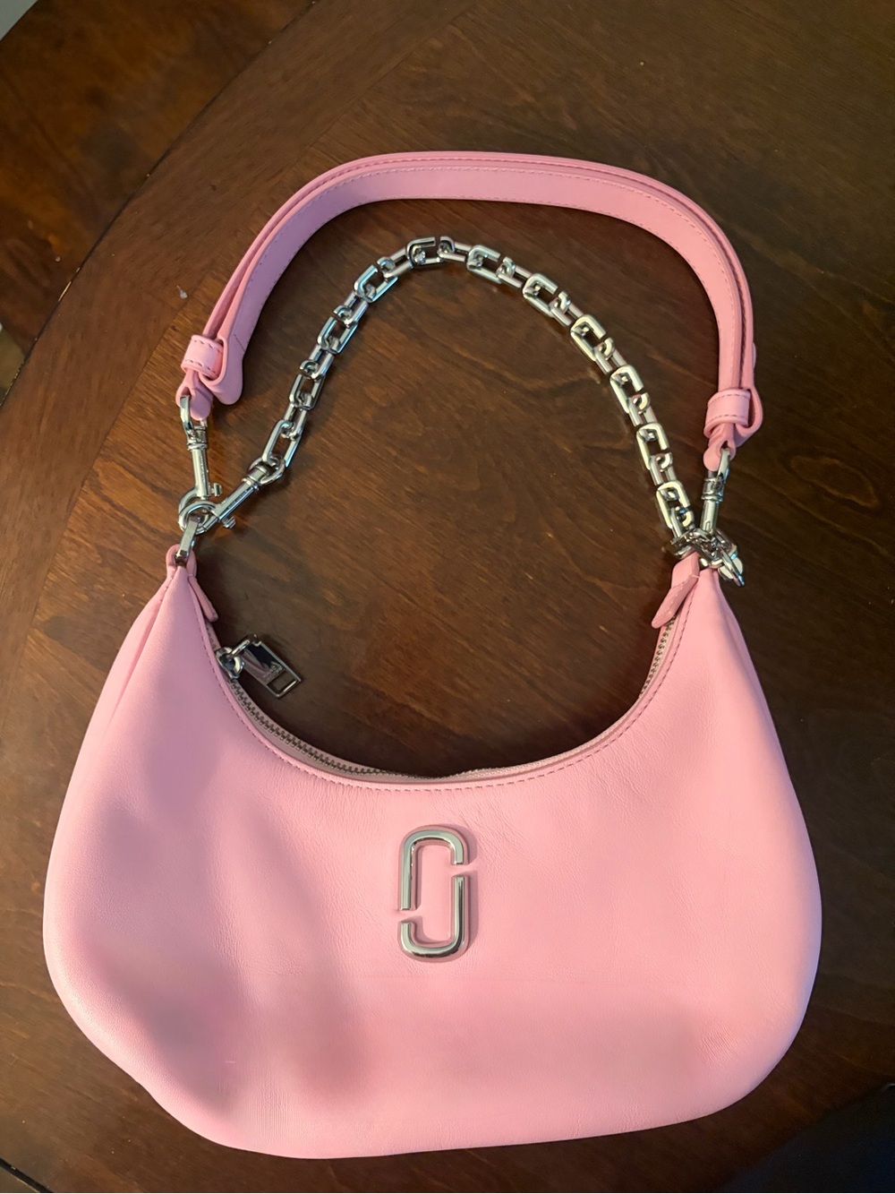 Marc Jacobs Pink Chain-Accent Shoulder Bag - Picture 2 of 7